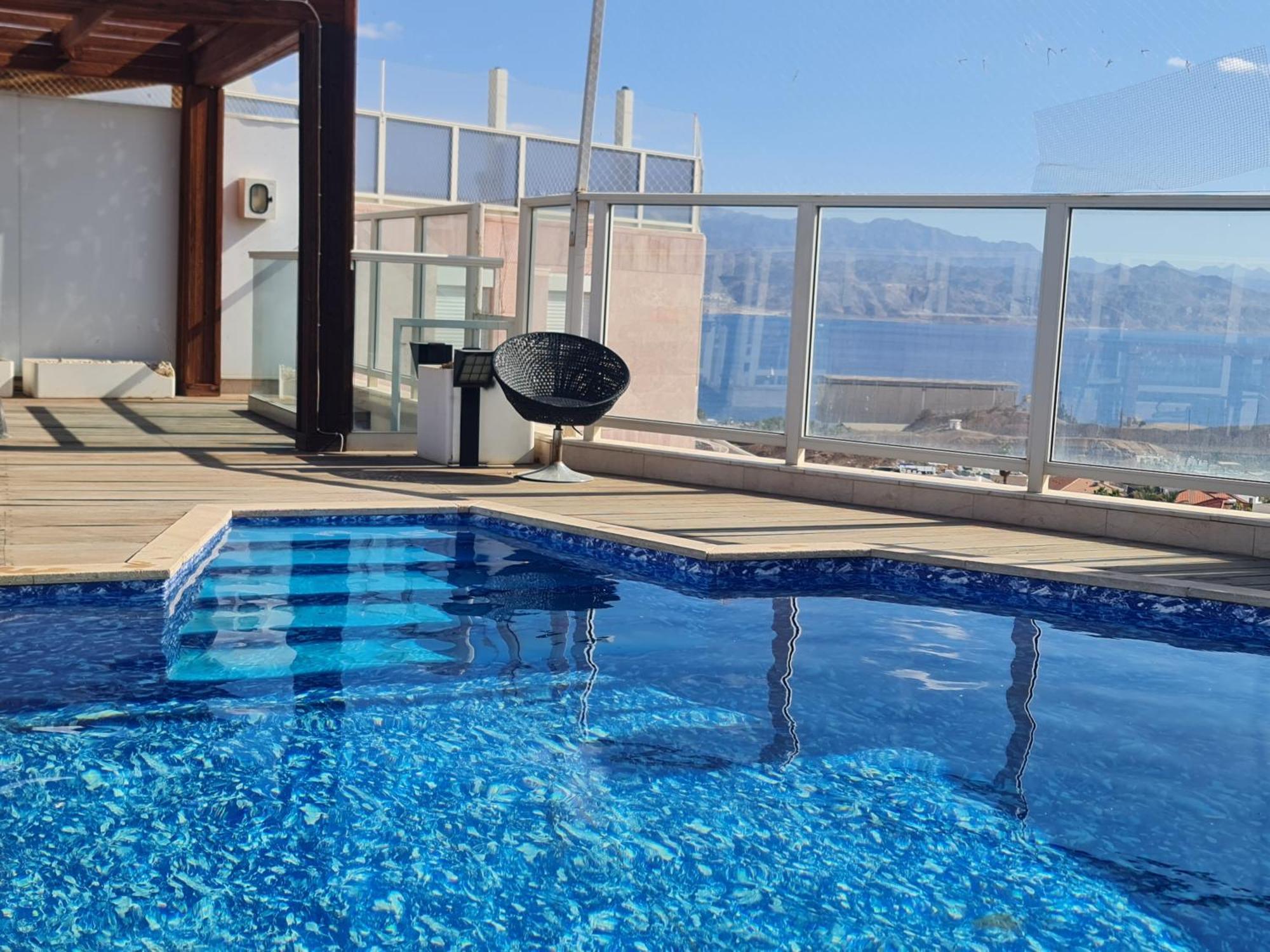 Апартаменты Exclusive Top Luxury Penthouse Near The Sea With Privat Roof-Pool Эйлат Экстерьер фото